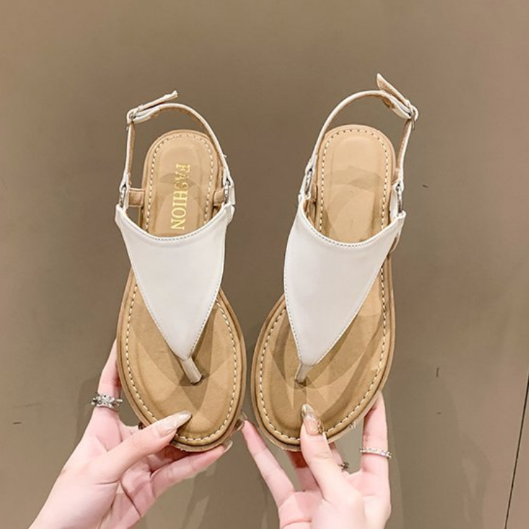 Női szandálok Retro Gladiator szabadidő alacsony sarkú irodai női cipők Női nyári divat Egyszerű szandálok felpattintható lábbal