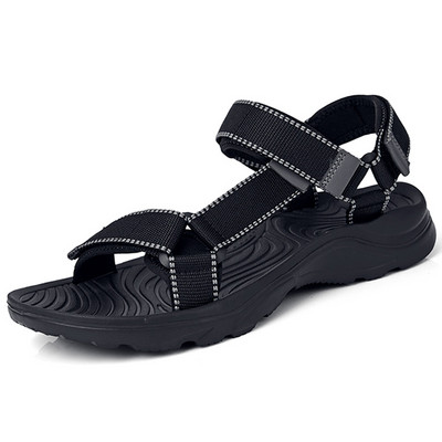 Vīriešu sandales Vienkāršas ikdienas vasaras kurpes Ērtas kedas āra pludmales brīvdienu sandales 2022. g. Jaunas vīriešu ikdienas sandales