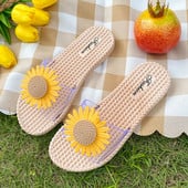 Papuci de femeie de vară Sandale de modă coreeană Papuci de casă anti-alunecare pentru acasă Îmbrăcăminte de exterior Jeleu pantofi de floarea soarelui Papuci 2021