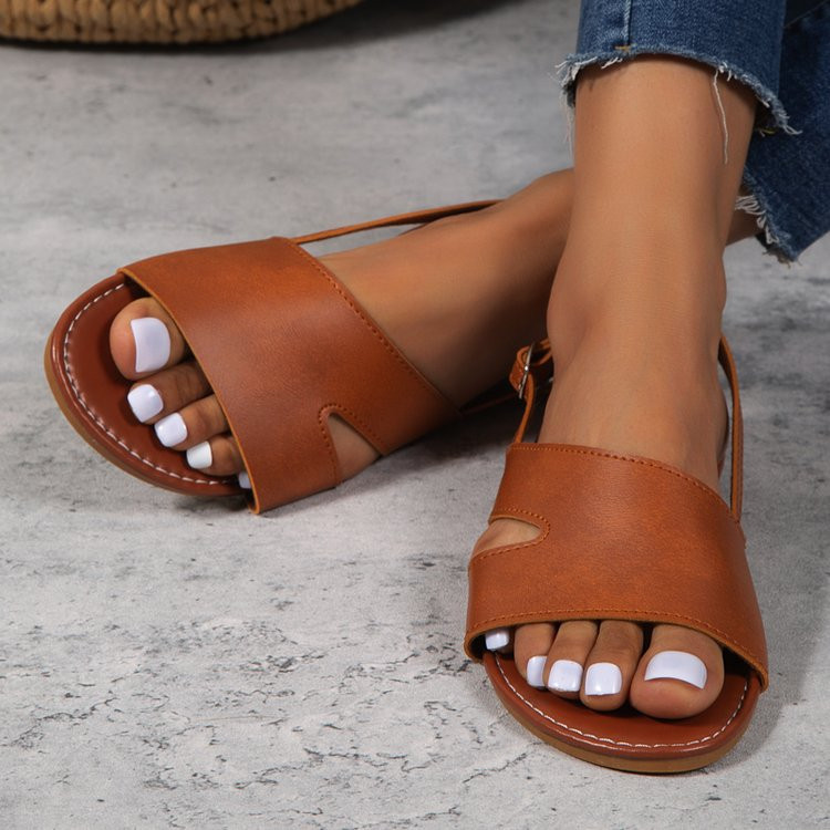 2023 Summer New Sandals Γυναικεία Flat Casual Παπούτσια Γυναικεία Μόδα Άνετα Εξωτερικά Απλά Άνετα Γυναικεία Παπούτσια