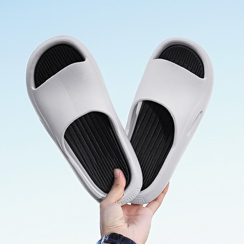 Мъжки дамски чехли Маркови пързалки за мъже Луксозни външни плъзгачи за 2023 г. Тенденции с дебело дъно Плъзгачи Плажни сандали Костени пързалки за жени
