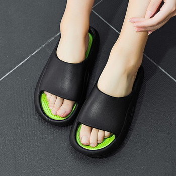 Мъжки дамски чехли Маркови пързалки за мъже Луксозни външни плъзгачи за 2023 г. Тенденции с дебело дъно Плъзгачи Плажни сандали Костени пързалки за жени
