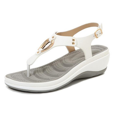 Sandale cu pană pentru femei 2022, pentru plajă, de vară, de culoare solidă, șlapi pentru femei, pantofi de damă, cu curele cu cataramă, cu toc scăzut