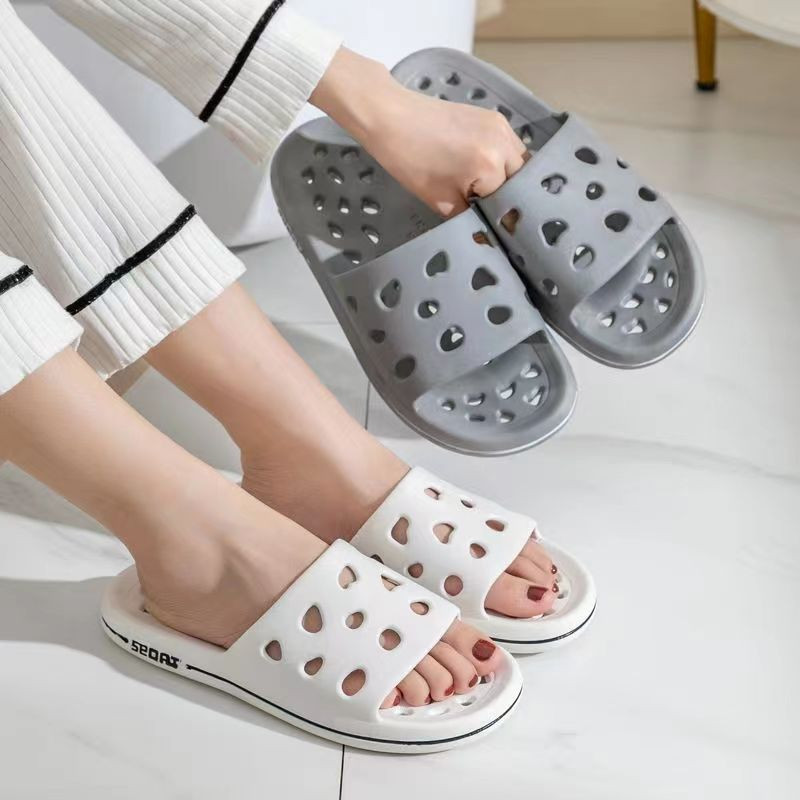 Летни мъжки каузални еднословни издълбани чехли с меко дъно, неплъзгащи се домашни ежедневни чехли, бързо съхнещи чехли за баня