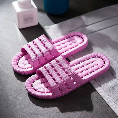 Ljetne muške jedne riječi ležerne papuče za ljubitelje mekog dna, protiv klizanja, otporne na habanje, kućne papuče koje se brzo suše, kupaonske papuče