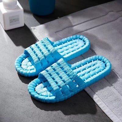 Ljetne muške jedne riječi ležerne papuče za ljubitelje mekog dna, protiv klizanja, otporne na habanje, kućne papuče koje se brzo suše, kupaonske papuče