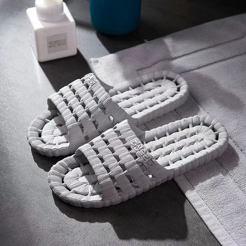 Ljetne muške jedne riječi ležerne papuče za ljubitelje mekog dna, protiv klizanja, otporne na habanje, kućne papuče koje se brzo suše, kupaonske papuče