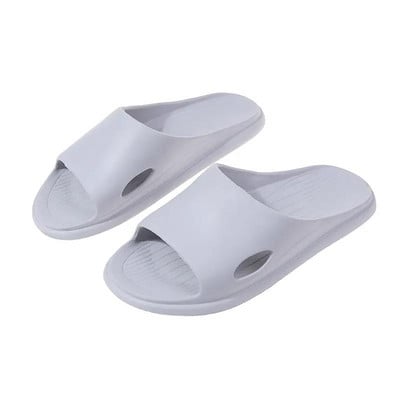 Ljetne muške otvorene prste Jedna riječ Ležerne papuče Mekano dno Neklizajuće Otporne na habanje Lagane kućne tihe papuče Kupaonske papuče