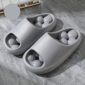 Minge de masaj practică, papuci cu talpă moale, cu scurgeri de baie, pentru plajă de vară, cu platformă groasă, antiderapante, pentru interior și exterior, papuci Тапочки