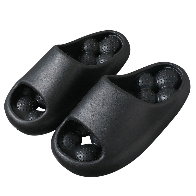 Minge de masaj practică, papuci cu talpă moale, cu scurgeri de baie, pentru plajă de vară, cu platformă groasă, antiderapante, pentru interior și exterior, papuci Тапочки