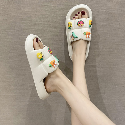 Slatke ženske papuče Debelo dno Mekani potplat EVA papuče Kućni tobogani za zatvorene Ženske papuče za plažu Ljetne japanke protiv klizanja 2023.
