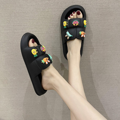 Slatke ženske papuče Debelo dno Mekani potplat EVA papuče Kućni tobogani za zatvorene Ženske papuče za plažu Ljetne japanke protiv klizanja 2023.
