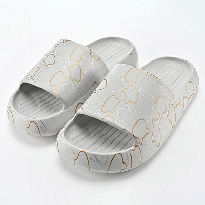 Plakana dibena karikatūra lāča apdruka 2023. gada vasaras neslīdošas čības Vīriešu atvērtas čības Ērtas mājas vannas istabas čības Тапочки