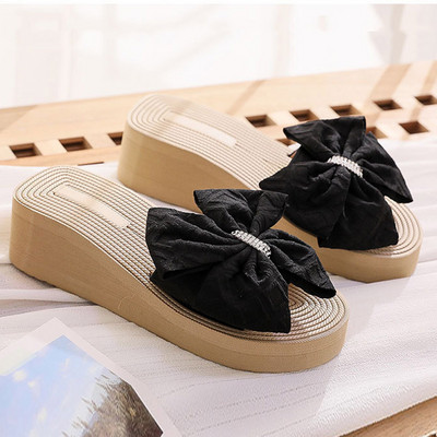 3 värvi 2022 Mood Kevad ja Suvi Naiste Sussid Vibu Rhinestone Platvorm Kiilu Sandaalid Rannajalatsid Kiire kohaletoimetamine laos