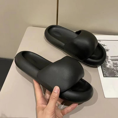 Apaļa galva, ērta platforma, sieviešu čības EVA, gaiši atvērti pirksti Vannas istabas mājas apavi Dizaina elpojoši, mīksta apakša pludmales apavi