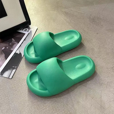 Apaļa galva, ērta platforma, sieviešu čības EVA, gaiši atvērti pirksti Vannas istabas mājas apavi Dizaina elpojoši, mīksta apakša pludmales apavi