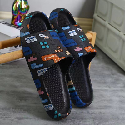 Muške ljetne jedne riječi ležerne papuče za ljubitelje mekanog dna protiv klizanja kućne ležerne papuče kupaonske papuče modne papuče za plažu