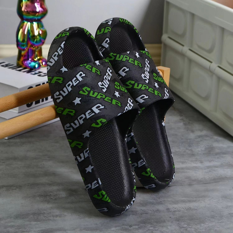 Muške ljetne jedne riječi ležerne papuče za ljubitelje mekanog dna protiv klizanja kućne ležerne papuče kupaonske papuče modne papuče za plažu