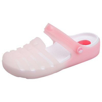 MCCKLE Ženske papuče Žele cipele za plažu Ženske sandale mješovitih boja Ženske meke ravne cipele za van Ženske sandalije s platformom