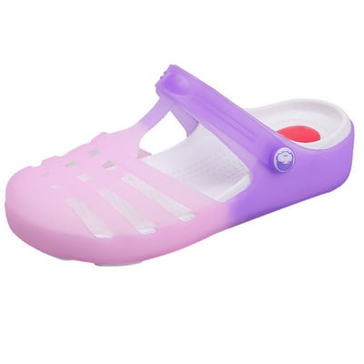 MCCKLE Ženske papuče Žele cipele za plažu Ženske sandale mješovitih boja Ženske meke ravne cipele za van Ženske sandalije s platformom