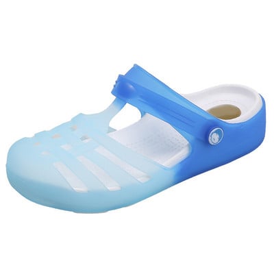 MCCKLE Ženske papuče Žele cipele za plažu Ženske sandale mješovitih boja Ženske meke ravne cipele za van Ženske sandalije s platformom