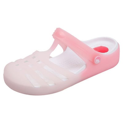 MCCKLE Ženske papuče Žele cipele za plažu Ženske sandale mješovitih boja Ženske meke ravne cipele za van Ženske sandalije s platformom