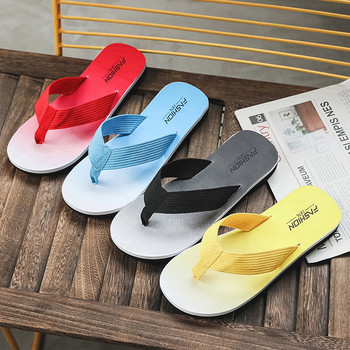 Мъжки джапанки 2023 Нови летни плажни чехли Сандали Нехлъзгащи се домашни чехли Chanclas Вътрешни домашни чехли против плъзгане Zapatos Hombre Shoes