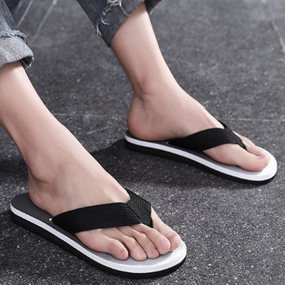 Мъжки джапанки 2023 Нови летни плажни чехли Сандали Нехлъзгащи се домашни чехли Chanclas Вътрешни домашни чехли против плъзгане Zapatos Hombre Shoes