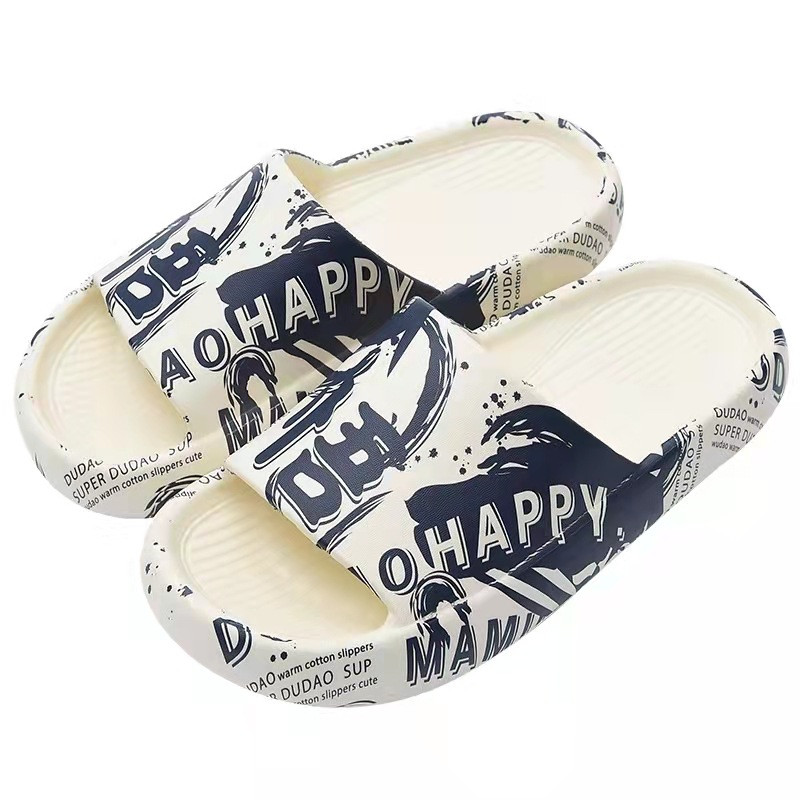 2023. gada vasara, jauni vīriešu čības, multfilmas citplanētiešu raksts, āra pludmale, neslīdoša bieza vannas istabas platforma, mīksta zole, EVA, mājas grīdas slidkalniņi