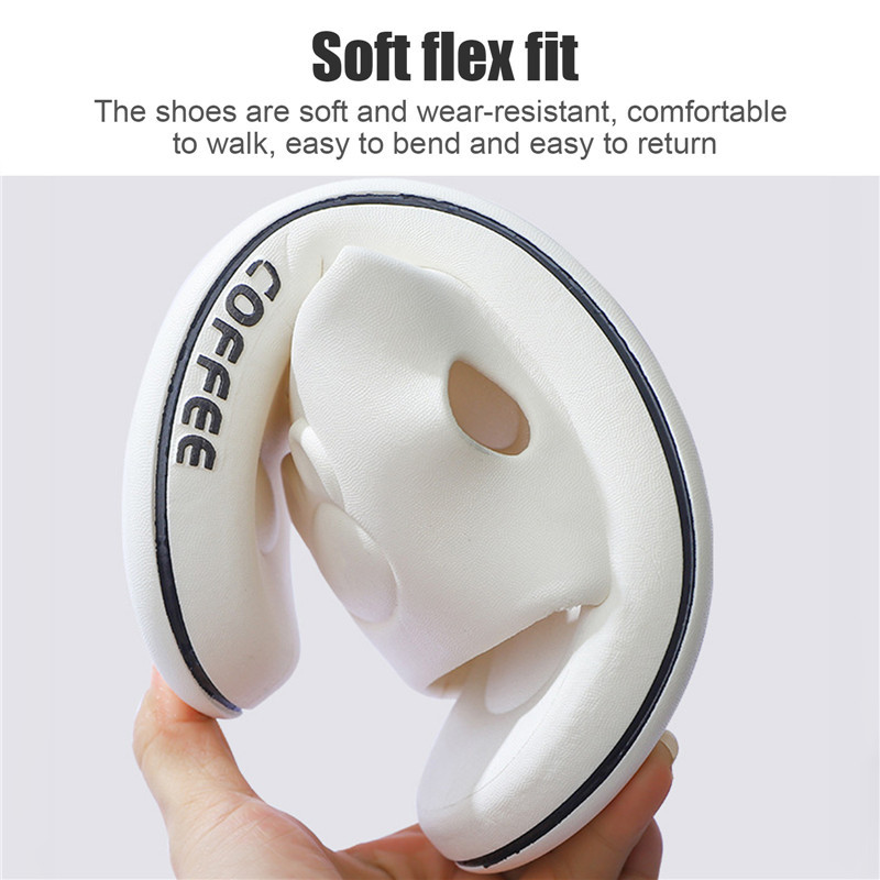 Cute Bear Vīrieši Mīksta Zole Eva Iekštelpu slaidi Bieza Platforma Vannas istaba Mājas Čības Sieviešu Sandales 2023 Vasaras Neslīdoši Flip Flops