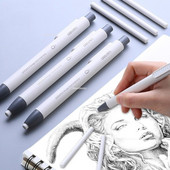 Press Retractable Pencil Eraser Correction Supplies Automatic Creative Pencil Rubber Writing School School Προμήθειες Γραφική ύλη