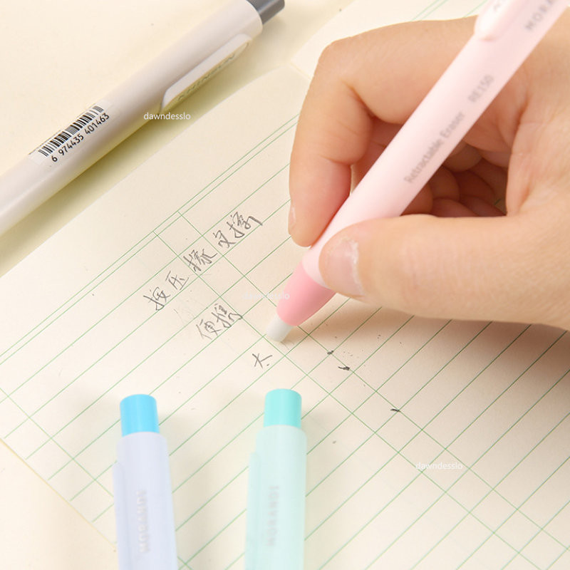 Press Sissetõmmatavad pliiatsi kustutuskummid korrigeerivad tarvikud Automaatne loominguline pliiats kummist kirjutamine kooliõpilastele mõeldud kirjatarbed