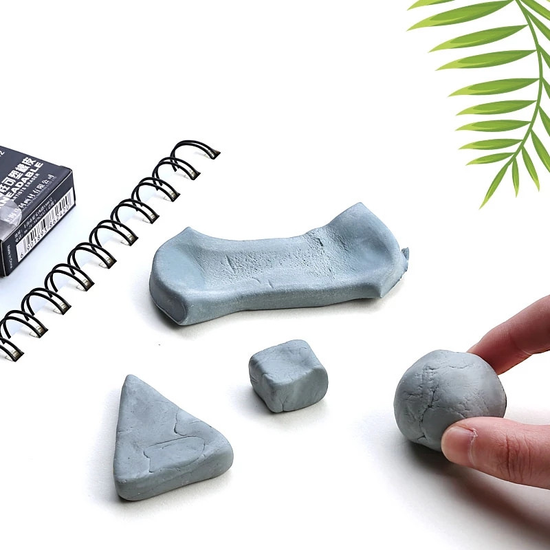 Maries Plasticity Kummist Pehme kustutuslapp Esile sõtkutud kumm Kunsti jaoks Pianting Disain Sketš Joonis Plastiliinist kirjatarbed