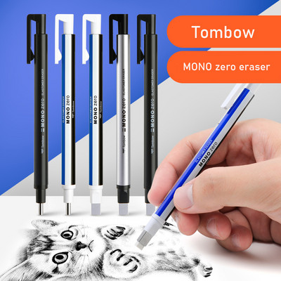 1 tk Tombow MONO Zero mehaaniline kustutuskumm korduvtäidetav pliiatsi kuju visandamine maalimine kõrgläikega kummipressi tüüp kooli kirjatarbed