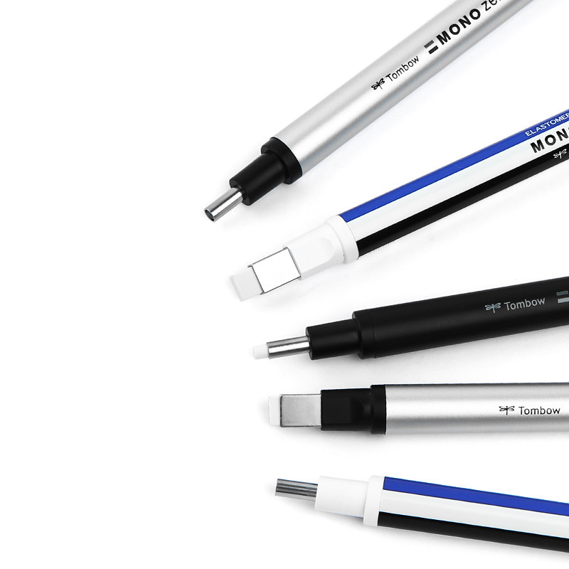 1vnt Tombow MONO Zero mechaninis trintukas Daugkartinio rašiklio formos eskizų piešimas Blizgios gumos preso tipas Mokyklinės raštinės reikmenys