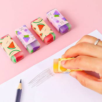 1 бр. Lytwtw\'s Cute Kawaii Creative fruit Eraser Гумени канцеларски материали Училищни пособия Новост Прекрасна гума