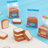 Cute Simulation Toast Bread Eraser Creative Student Writing Σχέδιο λαστιχένιο μολύβι γόμα Αστεία σχολικά είδη Kawaii Χαρτικά