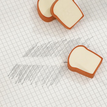Cute Simulation Toast Bread Eraser Creative Student Writing Σχέδιο λαστιχένιο μολύβι γόμα Αστεία σχολικά είδη Kawaii Χαρτικά