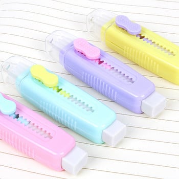 Creative Kawaii Eraser Μαλακές αναδιπλούμενες, χαριτωμένες γόμες από καουτσούκ με βούρτσα μαθητών για παιδιά, μολύβια δώρου, αξεσουάρ χαρτικά