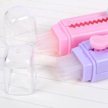 Creative Kawaii Eraser Меки прибиращи се сладки гумени гуми с четка Ученик Детски подарък Моливи Аксесоари Канцеларски материали