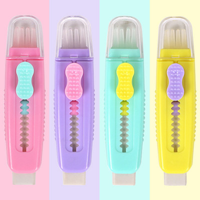 Creative Kawaii Eraser Μαλακές αναδιπλούμενες, χαριτωμένες γόμες από καουτσούκ με βούρτσα μαθητών για παιδιά, μολύβια δώρου, αξεσουάρ χαρτικά