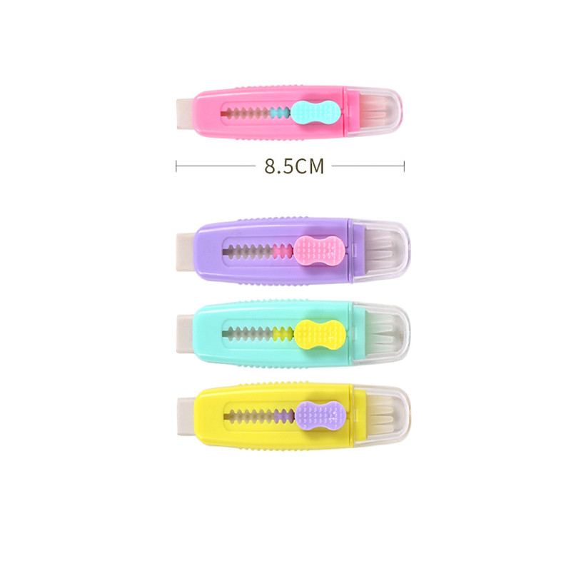Creative Kawaii Eraser Pehmed sissetõmmatavad armsad kummikustutid pintsliga Õpilastele Kinkepliiatsid Aksessuaarid Kirjatarbed