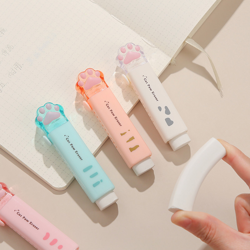 1 tk armsad käpakummid, mini-kassiküünistega kummist kustutuskummid pliiatsi puhastamiseks kirjatarvete puhastamiseks. Kooliõpilase kingitus A6741