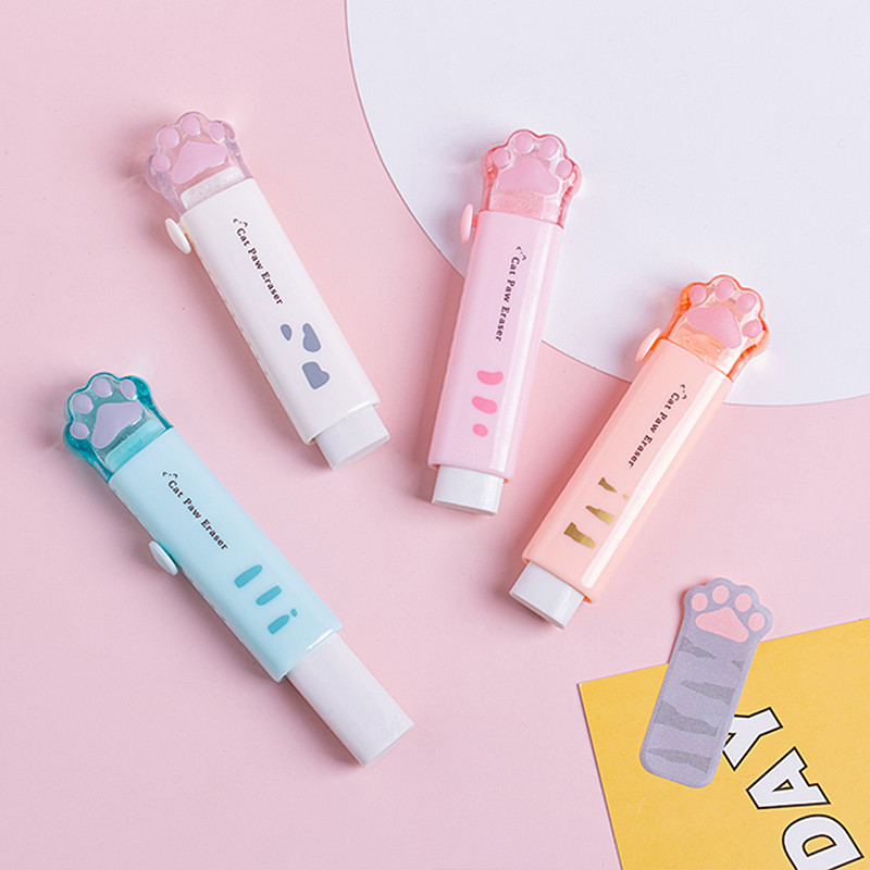 1 tk armsad käpakummid, mini-kassiküünistega kummist kustutuskummid pliiatsi puhastamiseks kirjatarvete puhastamiseks. Kooliõpilase kingitus A6741