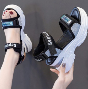 2022 Νέα Γυναικεία Σανδάλια Πλατφόρμα Παπούτσια για Γυναικεία Σανδάλια Casual Heightening Slope με γυναικεία ψηλοτάκουνα Γυναικεία αθλητικά σανδάλια