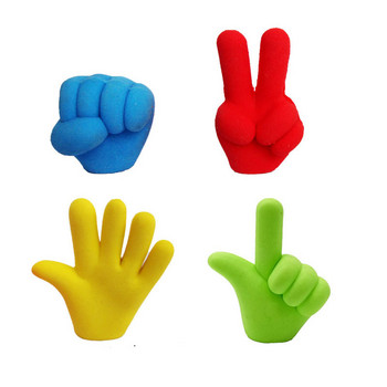 4 τεμ/Σετ Ψαλίδι κινουμένων σχεδίων Πέτρινο ύφασμα γόμα Mini Finger Gesture DIY μολύβι επάνω Γόμες Μαθητικές προμήθειες Παιδικά καουτσούκ δώρα
