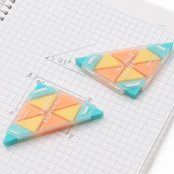 KOKUYO Triangle Eraser Multi Pastel Cookie Color Erasers for Pencil Fine Art Drawing Sketch Japanese Stationery School A6879