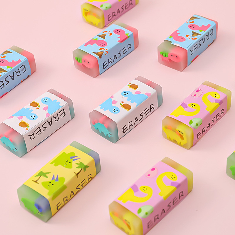 1 komad slatki kawaii kreativni dinosaur voće gumica gumeni pribor školski pribor novost lijepa gumica učeničke nagrade poklon