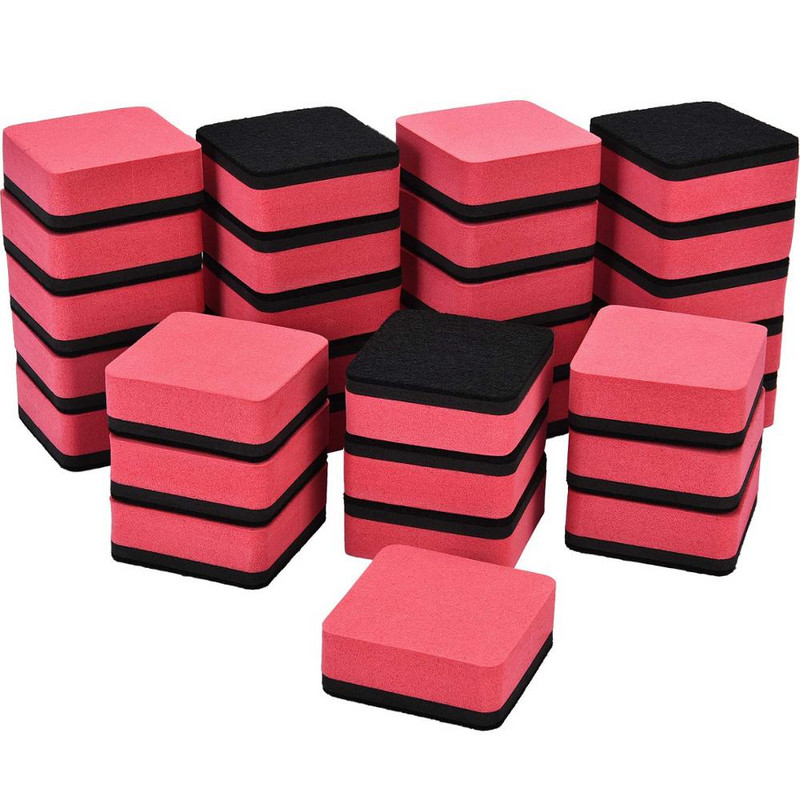 10 vnt. juodos / geltonos / žalios magnetinės lentos sauso trintuko lentos valiklis, skirtas klasėje biuro lentos valikliui