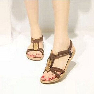 Γυναικεία σανδάλια 2019 Καλοκαίρι Γυναικεία παπούτσια Σαγιονάρες Γυναικεία παπούτσια παραλίας Gladiator Beads Σανδάλια Γυναικεία σανδάλια με χαμηλό τακούνι Υποδήματα